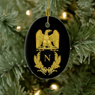 Napoleon Emblem Julgransprydnad Keramik