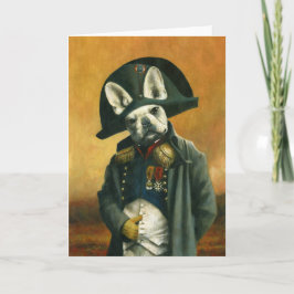 Napoleon Fransk Bulldog Hälsning Card Kort