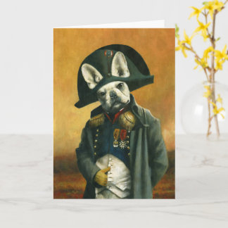 Napoleon Fransk Bulldog Hälsning Card Kort