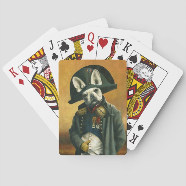 Napoleon Fransk Bulldog uppspelningskort Casinokort (Baksidan)