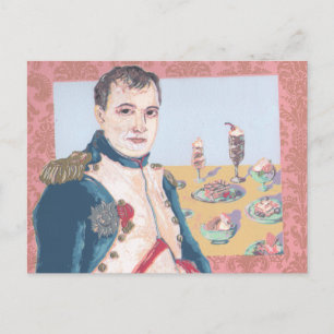 Napoleon Fransk Dessert Original Artwork Postcard Vykort