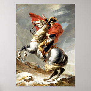 Napoleon genom Alpernorna av Jacques Louis David Poster