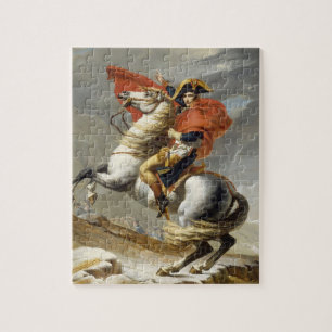 Napoleon genom Alpernorna av Jacques Louis David Pussel