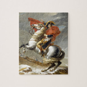 Napoleon genom Alpernorna av Jacques Louis David Pussel