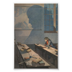 Napoleon i Brienne Fototryck