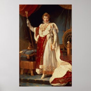Napoleon i Coronation Robes, 1804 Poster