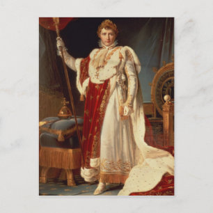 Napoleon i Coronation Robes, 1804 Vykort
