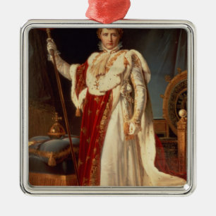 Napoleon i Coronationskrud, c.1804 Julgransprydnad Metall