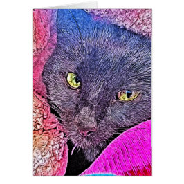 Napoleon i en filt hälsningskort