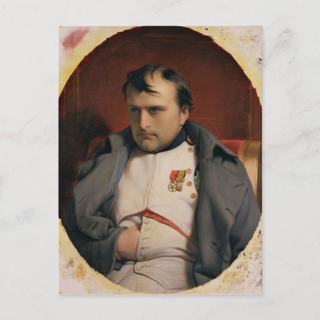 Napoleon i Fontainebleau, 1846 Vykort (Framsida)