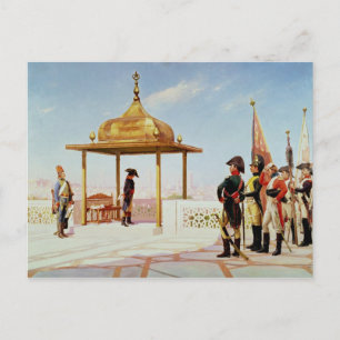 Napoleon i Kairo 1798 Vykort