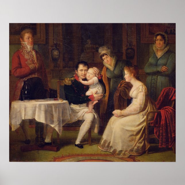 Napoleon I Marie Louise och Kung i Rom Poster (Framsidan)