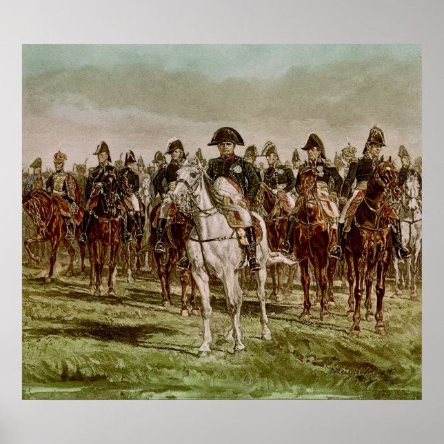 Napoleon I och hans stab, 1860 Poster (Framsidan)