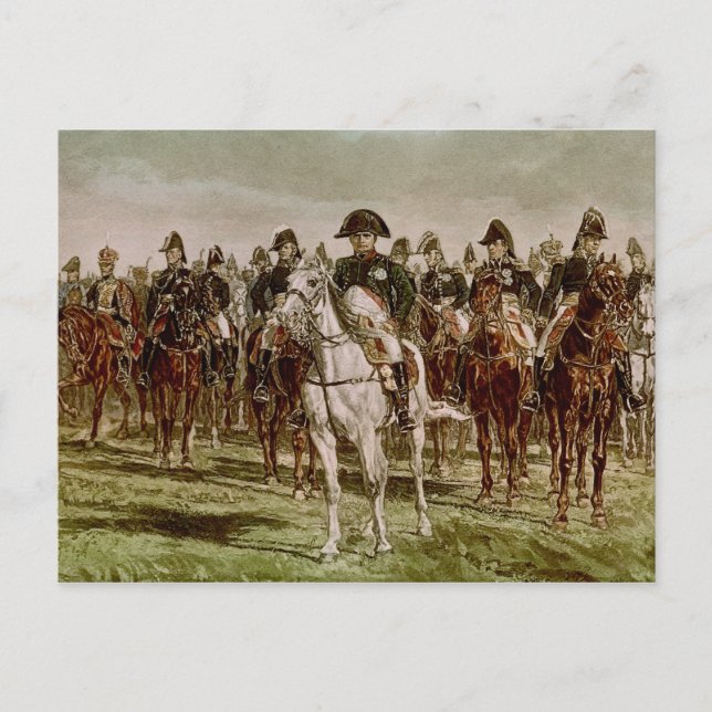 Napoleon I och hans stab, 1860 Vykort (Framsida)