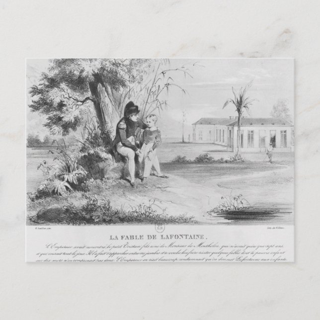 Napoleon I på ön St. Helena Vykort (Framsida)