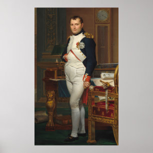 Napoleon i sin studie 1812 poster