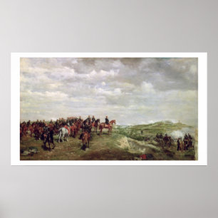 Napoleon III (1808-73) i slaget vid Solferino Poster