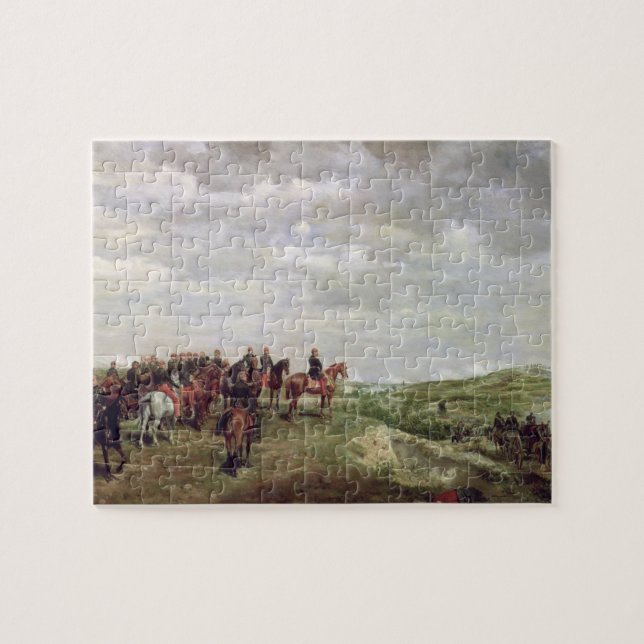 Napoleon III (1808-73) på striden av Solferino Pussel (Horisontell)