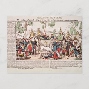 Napoleon III anländer till Sedan Vykort