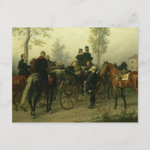 Napoleon III och Bismarck Vykort