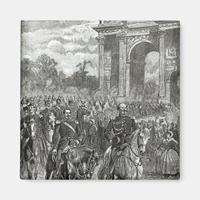 Napoleon III och Victor Emmanuel Magnet (Framsidan)