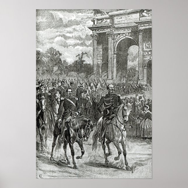 Napoleon III och Victor Emmanuel Poster (Framsidan)