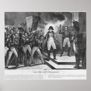Napoleon jag anlände till Tuileries Poster