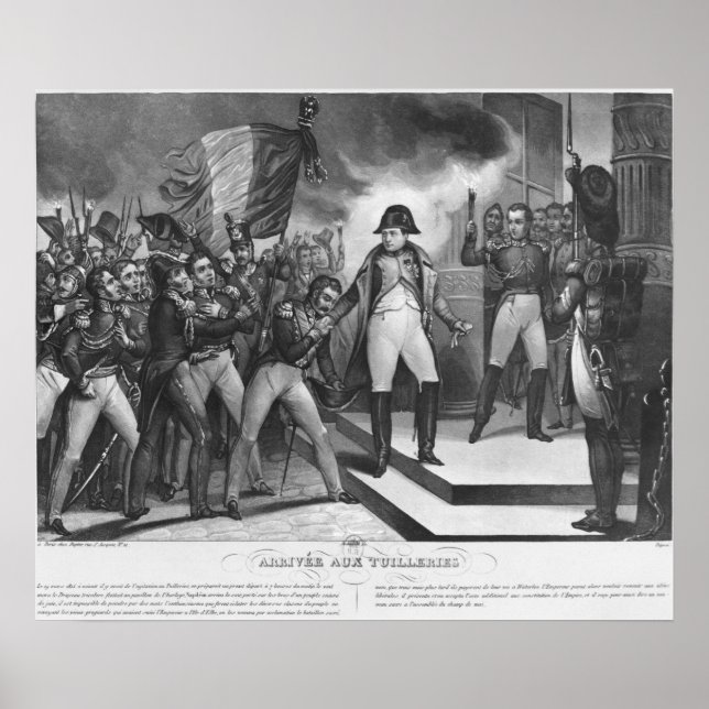 Napoleon jag anlände till Tuileries Poster (Framsidan)