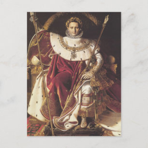 Napoleon jag på hans kejserliga Throne Vykort