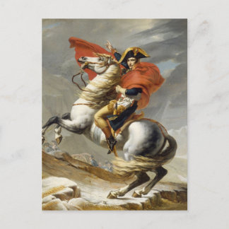Napoleon korsar Alperna av Jacques Louis David Vykort