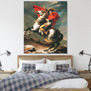 Napoleon korsar Alperna Klassisk oljemålning Canvastryck