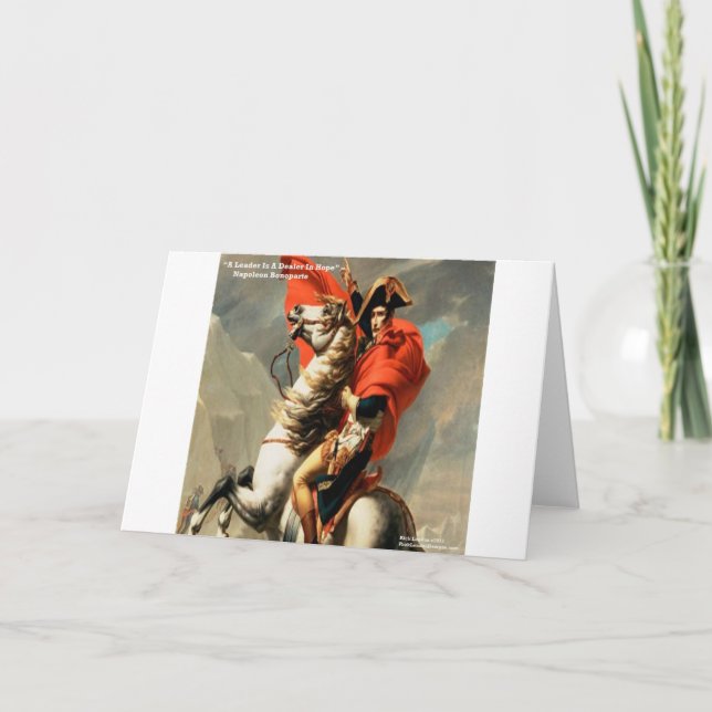 Napoleon & "Ledare" Citat Kort (Framsida)