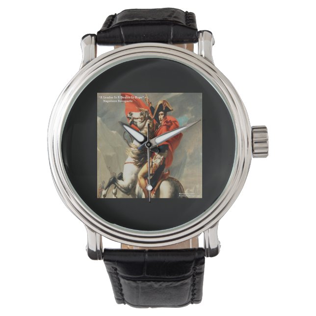 Napoleon & "Ledare" Citatklipparen Armbandsur (Framsida)