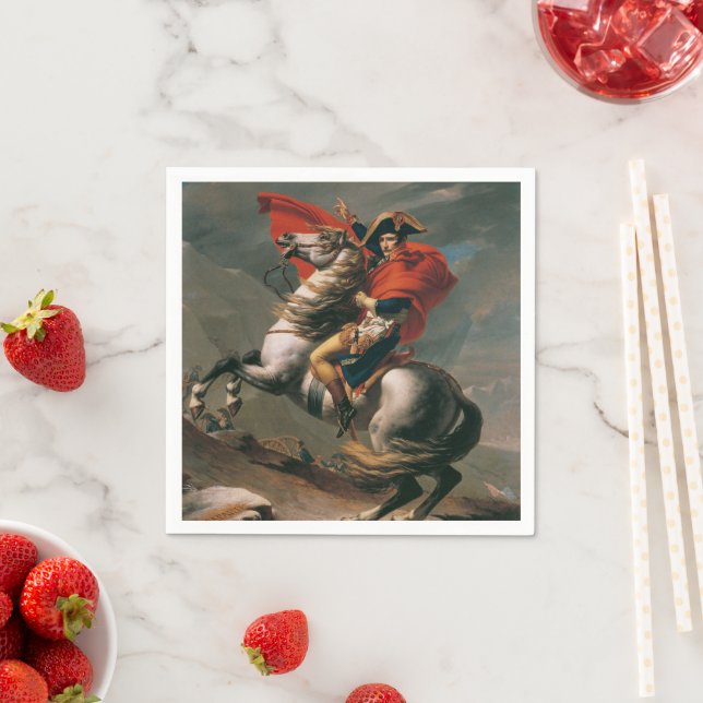 Napoleon med häst, Slaget vid St. Bernard-passet Pappersservett (Insitu)