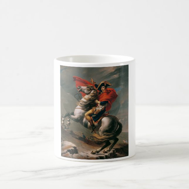 Napoleon med Horse, slaget vid St. Bernard Pass Kaffemugg (Center)