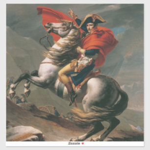 Napoleon med Horse, slaget vid St. Bernard Pass Klistermärken