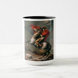 Napoleon med Horse, slaget vid St. Bernard Pass Mugg