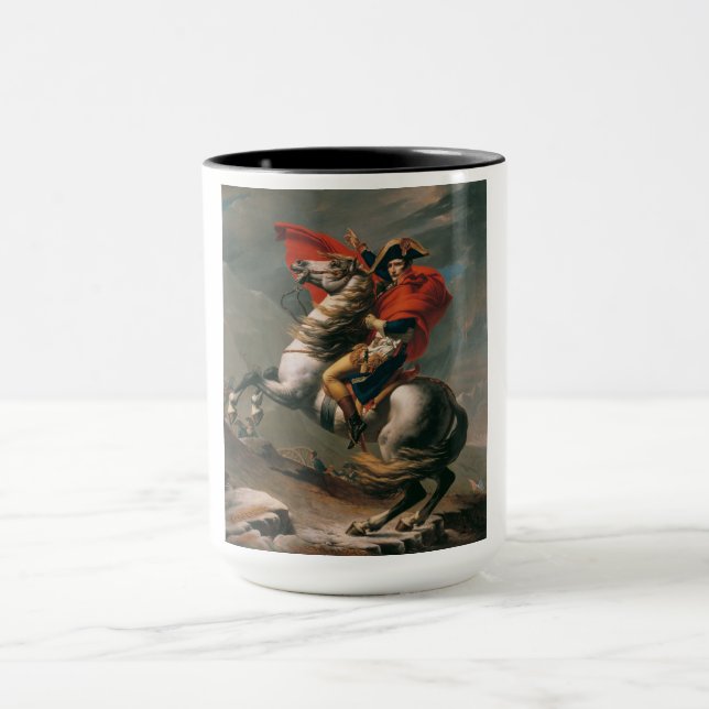 Napoleon med Horse, slaget vid St. Bernard Pass Mugg (Center)