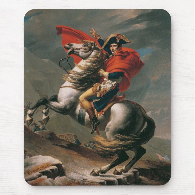 Napoleon med Horse, slaget vid St. Bernard Pass Musmatta (Framsidan)