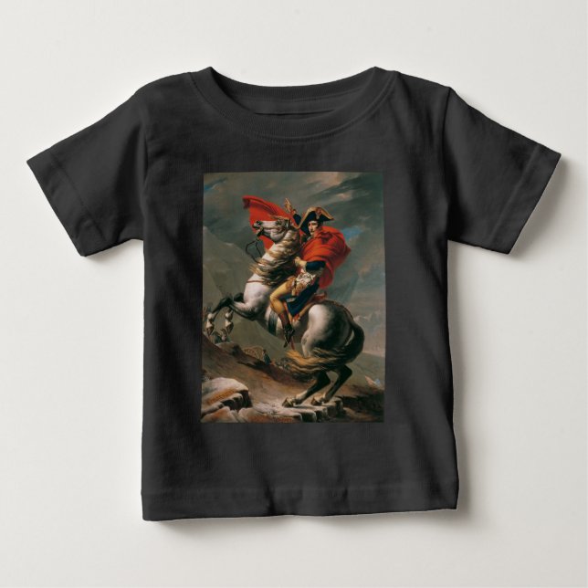 Napoleon med Horse, slaget vid St. Bernard Pass T Shirt (Framsida)