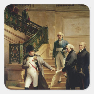 Napoleon mig i Palaiset Royal Fyrkantigt Klistermärke