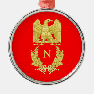 Napoleon mig imperialistisk örnEmblem på prydnad Julgransprydnad Metall