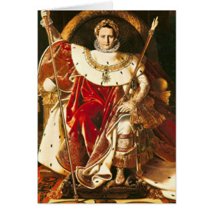 Napoleon mig på den imperialistiska biskopsstolen hälsningskort