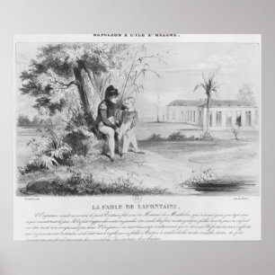 Napoleon mig på ön av St Helena Poster