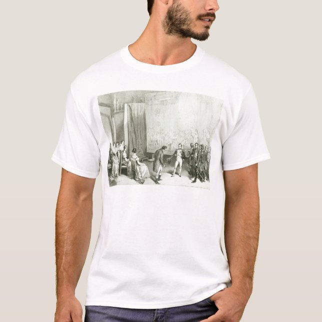 Napoleon mig som besöker studion av David Tee Shirt (Framsida)