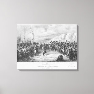Napoleon mig som går tillbaka från Elba Canvastryck