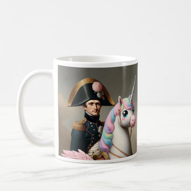 Napoleon och Kawaii Unicorn Mugg (Vänster)