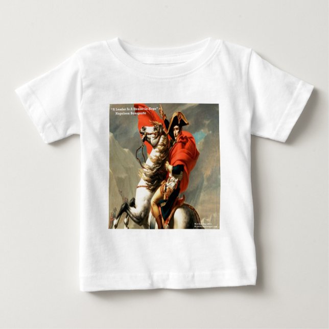 Napoleon- och "Leader"-citat T-shirt (Framsida)