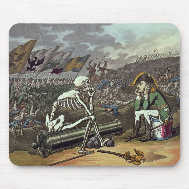 Napoleon och skelett, 18th musmatta (Framsidan)