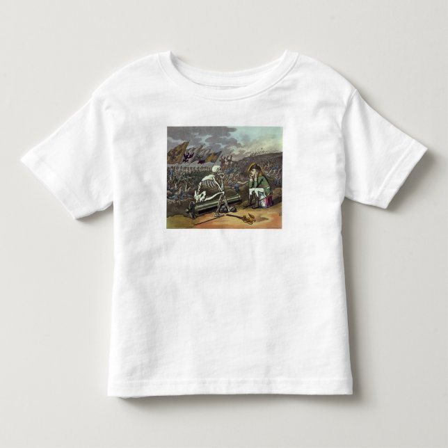 Napoleon och skelett, 18th t shirt (Framsida)